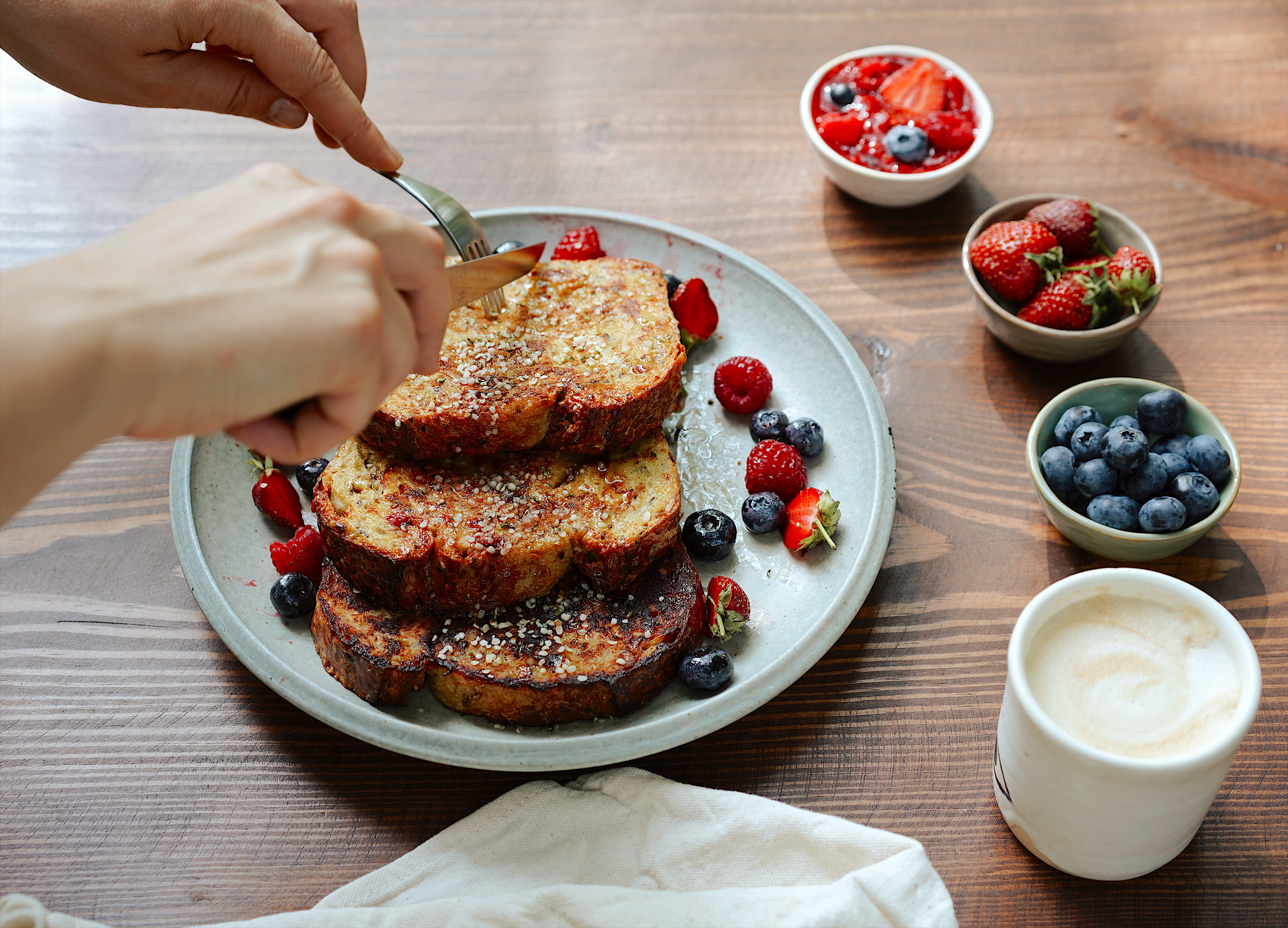 French toast with almond milk deals